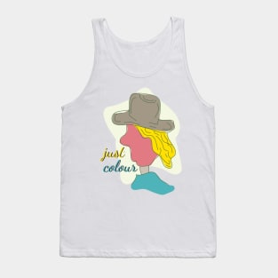 Man In Color Tank Top